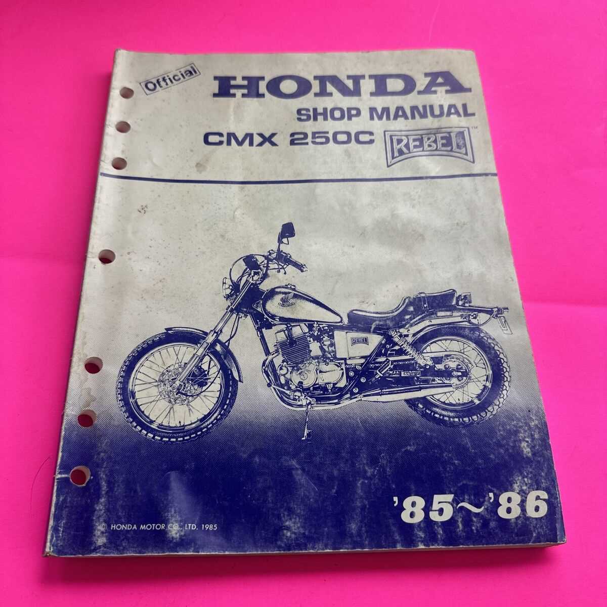 honda rebel 250 repair manual