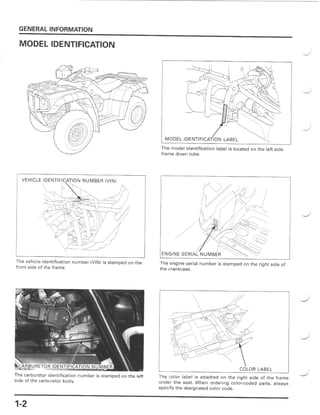 honda rubicon repair manual