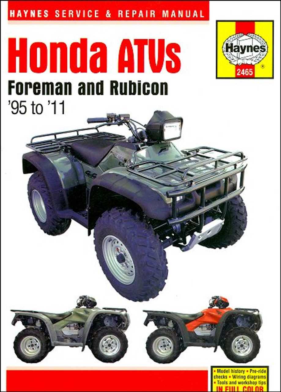 honda rubicon repair manual