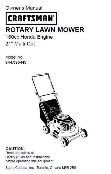 honda self propelled mower repair manual