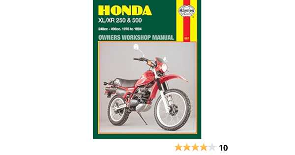 honda xl 250 repair manual