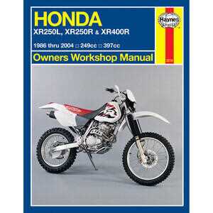 honda xr 250 repair manual