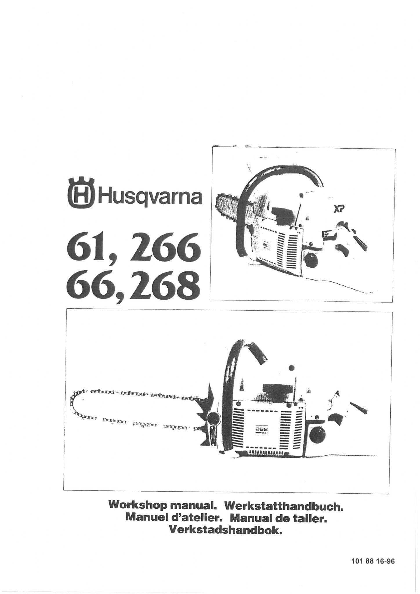 husqvarna chainsaw repair manual