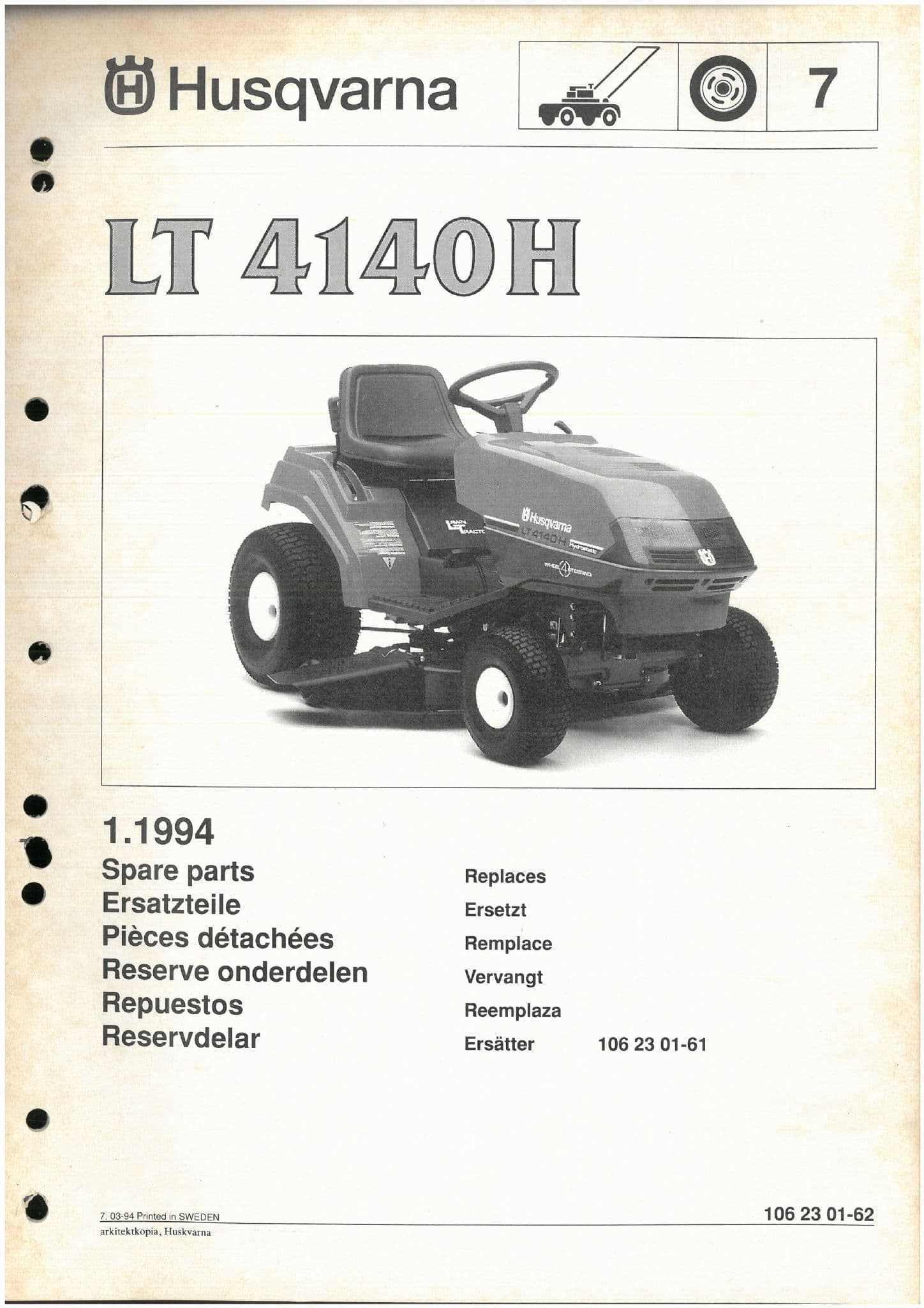 husqvarna lawn tractor repair manual