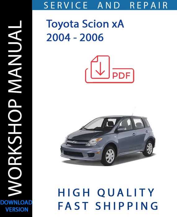 toyota scion repair manual