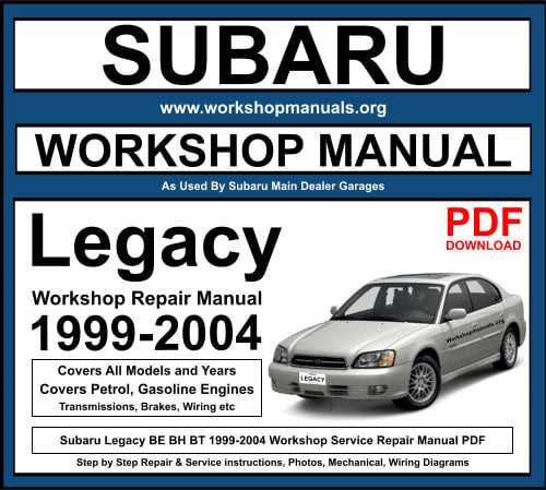 2012 subaru legacy repair manual