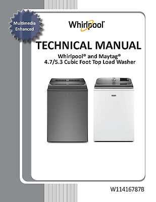 whirlpool repair manual washing machine