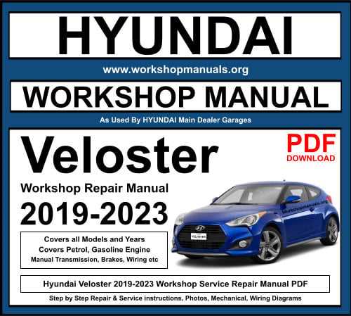 hyundai veloster repair manual