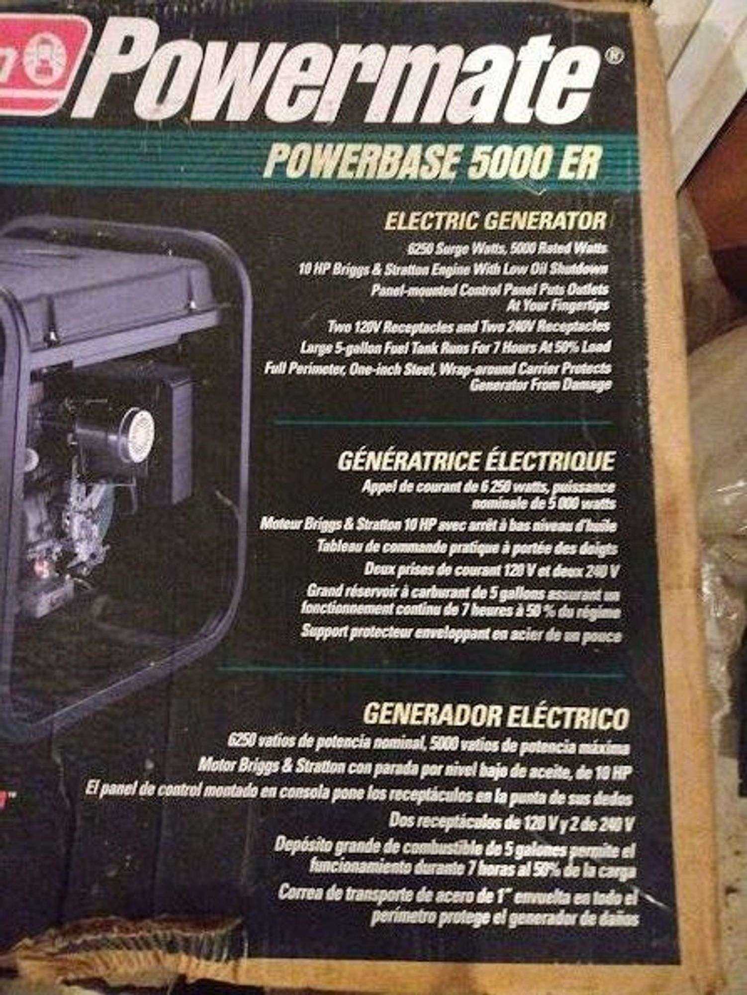 coleman powermate 5000 generator repair manual