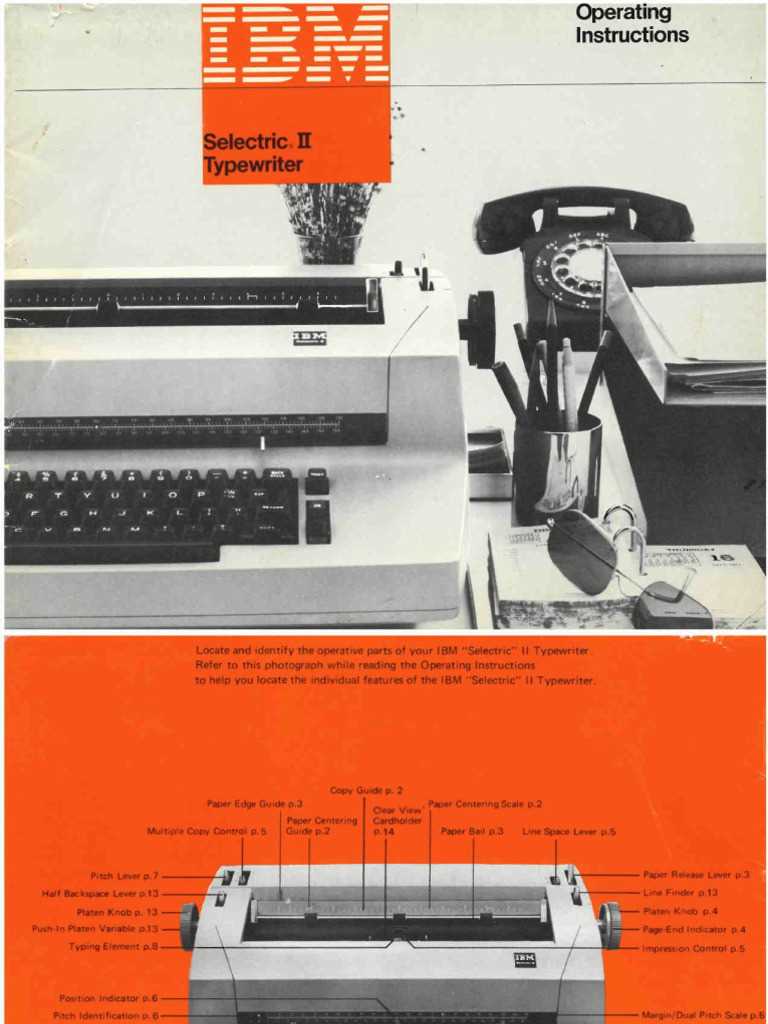 ibm selectric ii repair manual