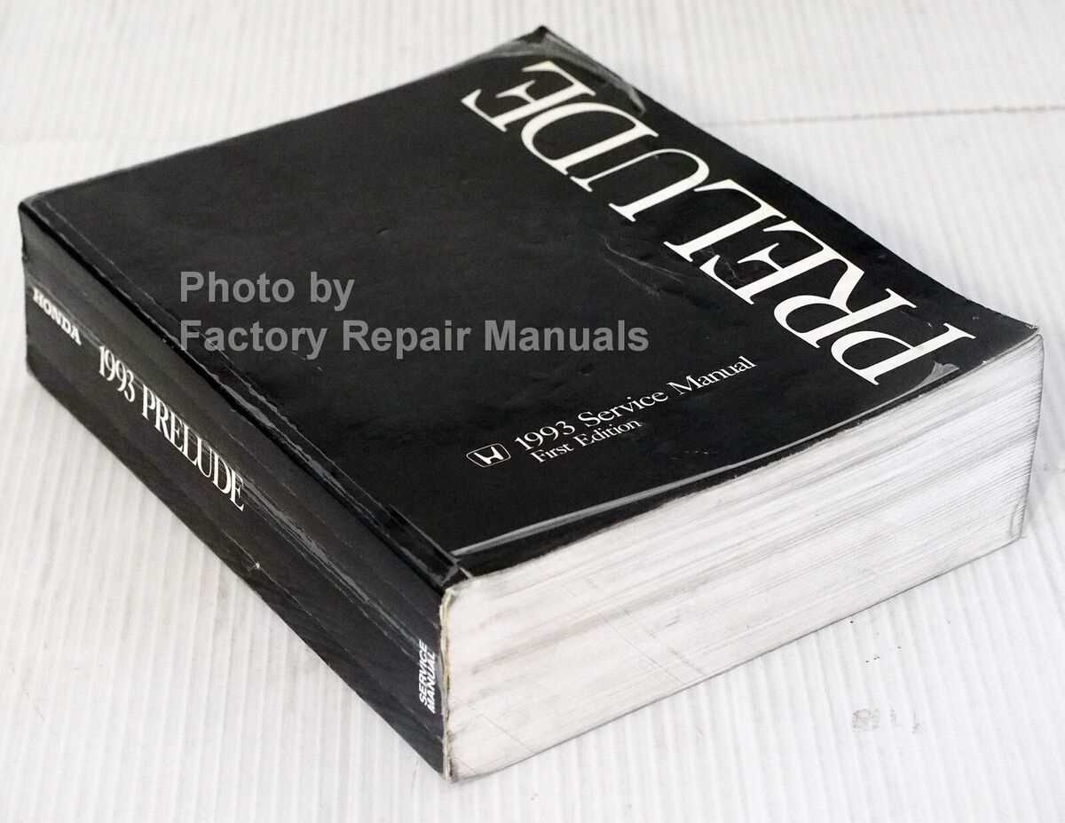 1993 honda prelude repair manual