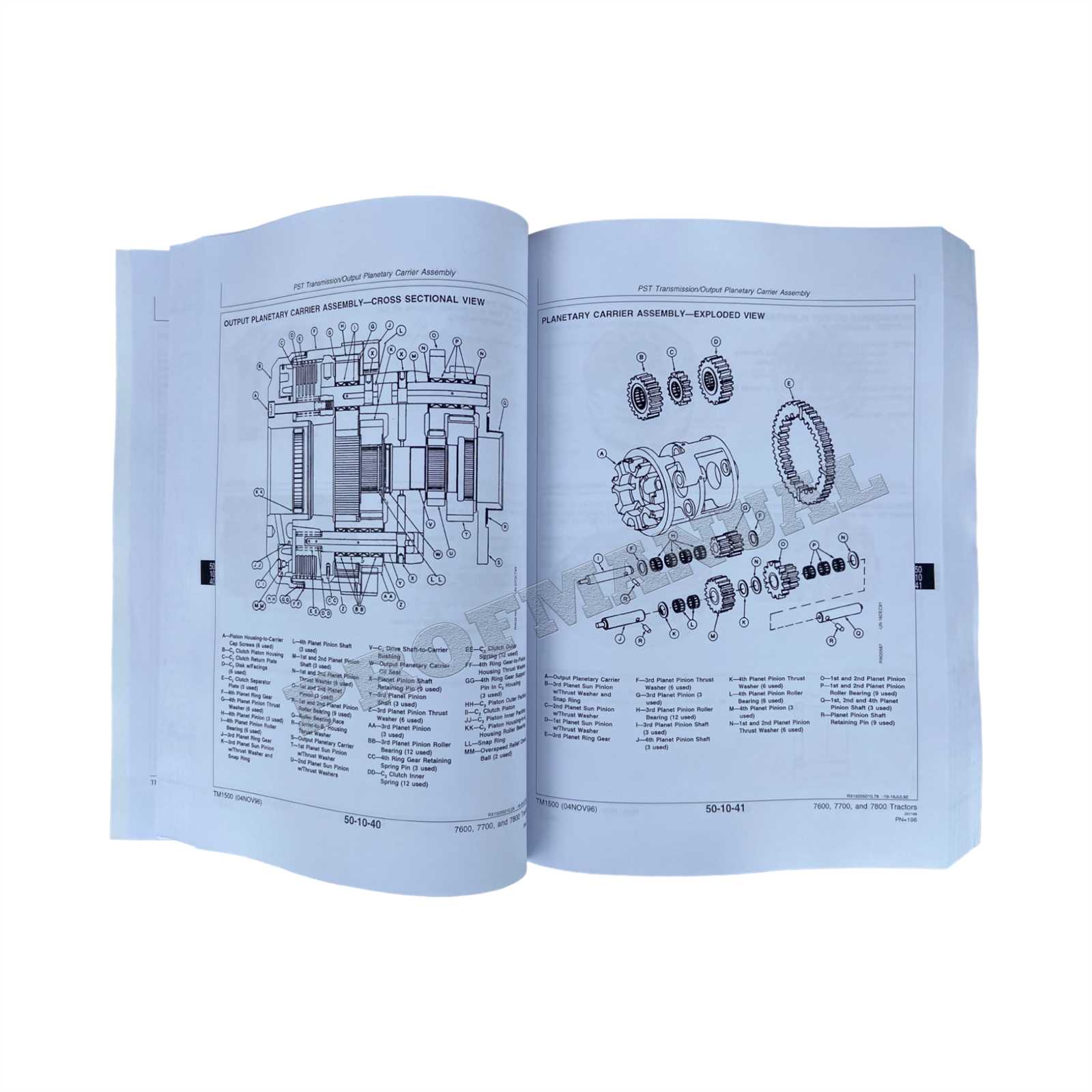 john deere 7800 repair manual