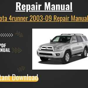 2006 4runner repair manual