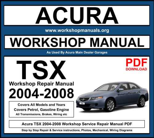 2006 acura tsx repair manual