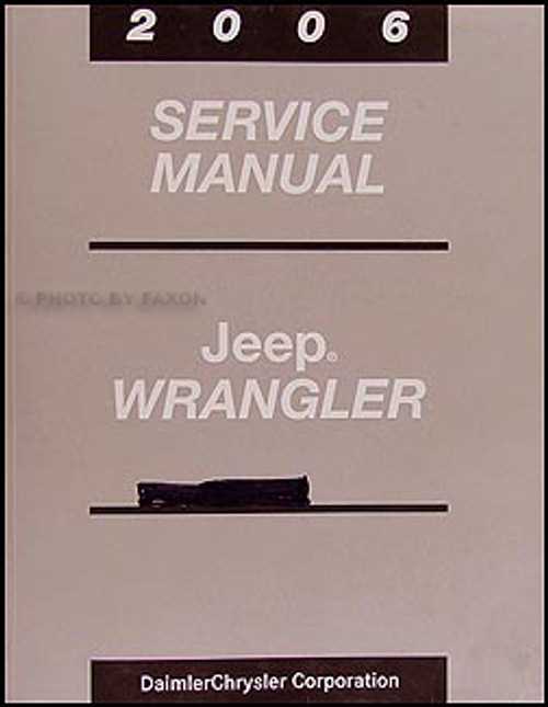 2000 jeep wrangler repair manual