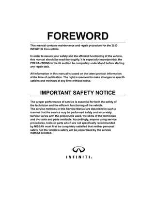 infiniti q50 repair manual