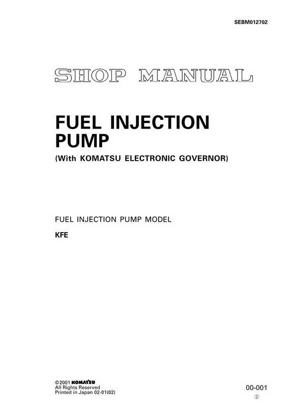 injector pump repair manual