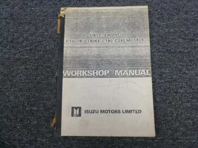 isuzu c240 engine repair manual