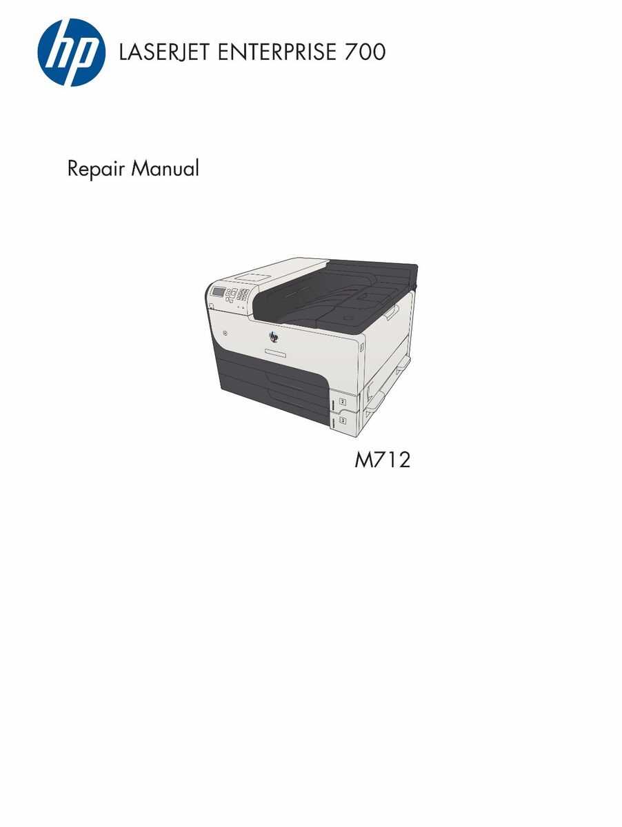 hp printer repair manuals