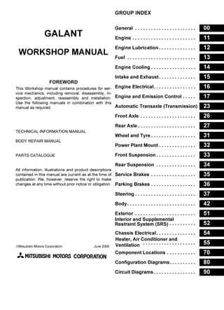 2003 mitsubishi galant repair manual