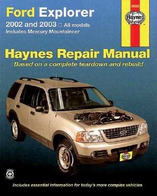 2003 ford explorer sport repair manual