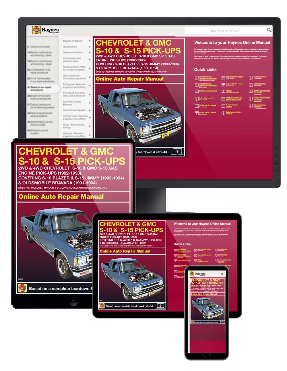 chevrolet blazer repair manual