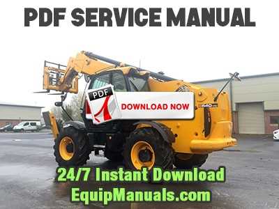 jcb telehandler repair manual