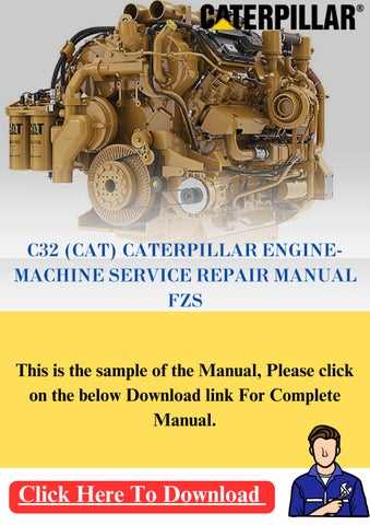 caterpillar engine repair manual