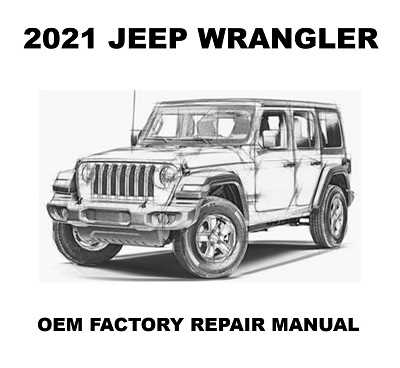 jeep wrangler jl repair manual