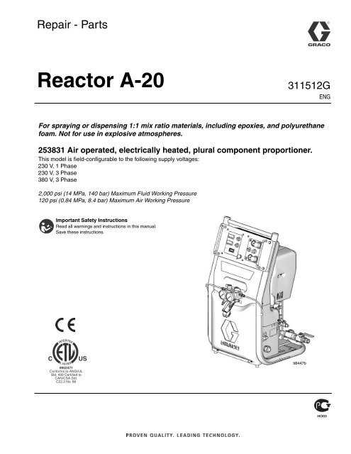 graco e 20 repair manual