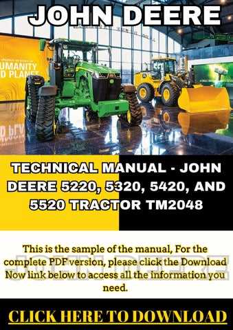 john deere 5320 repair manual