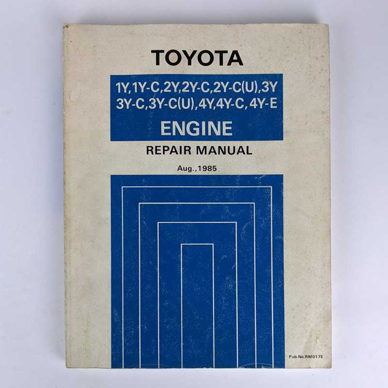 toyota 4y engine repair manual