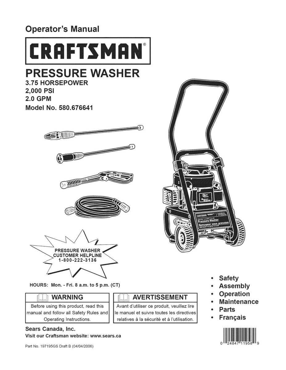 honda power washer repair manual