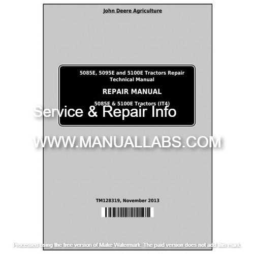 john deere tractor repair manuals