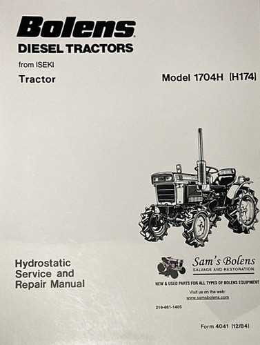 bolens lawn tractor repair manual