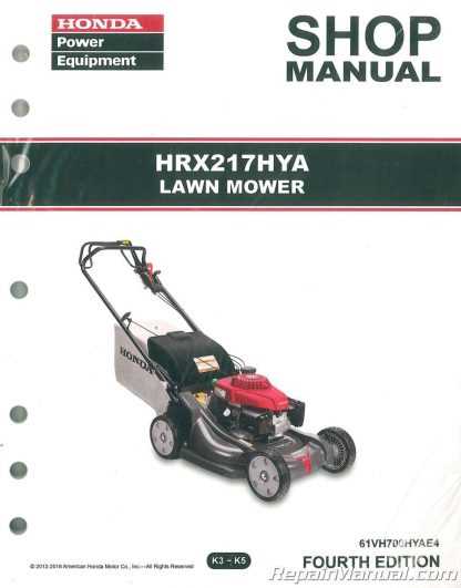 honda hrr216 repair manual