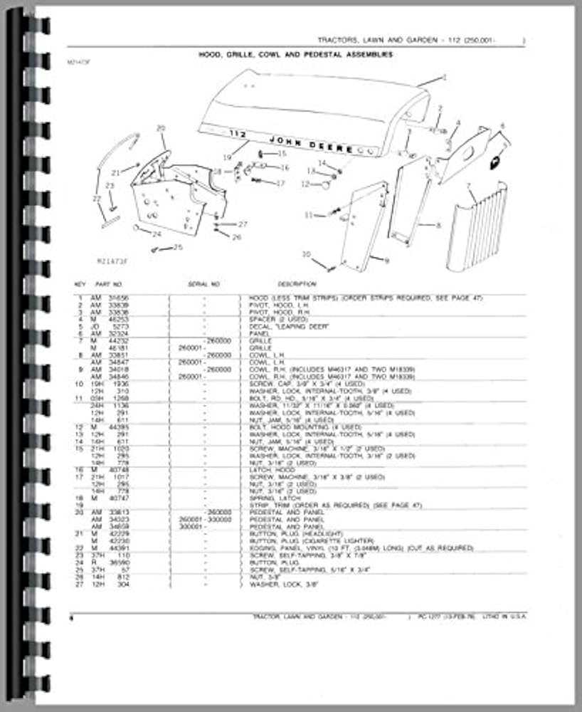 john deere 112 repair manual