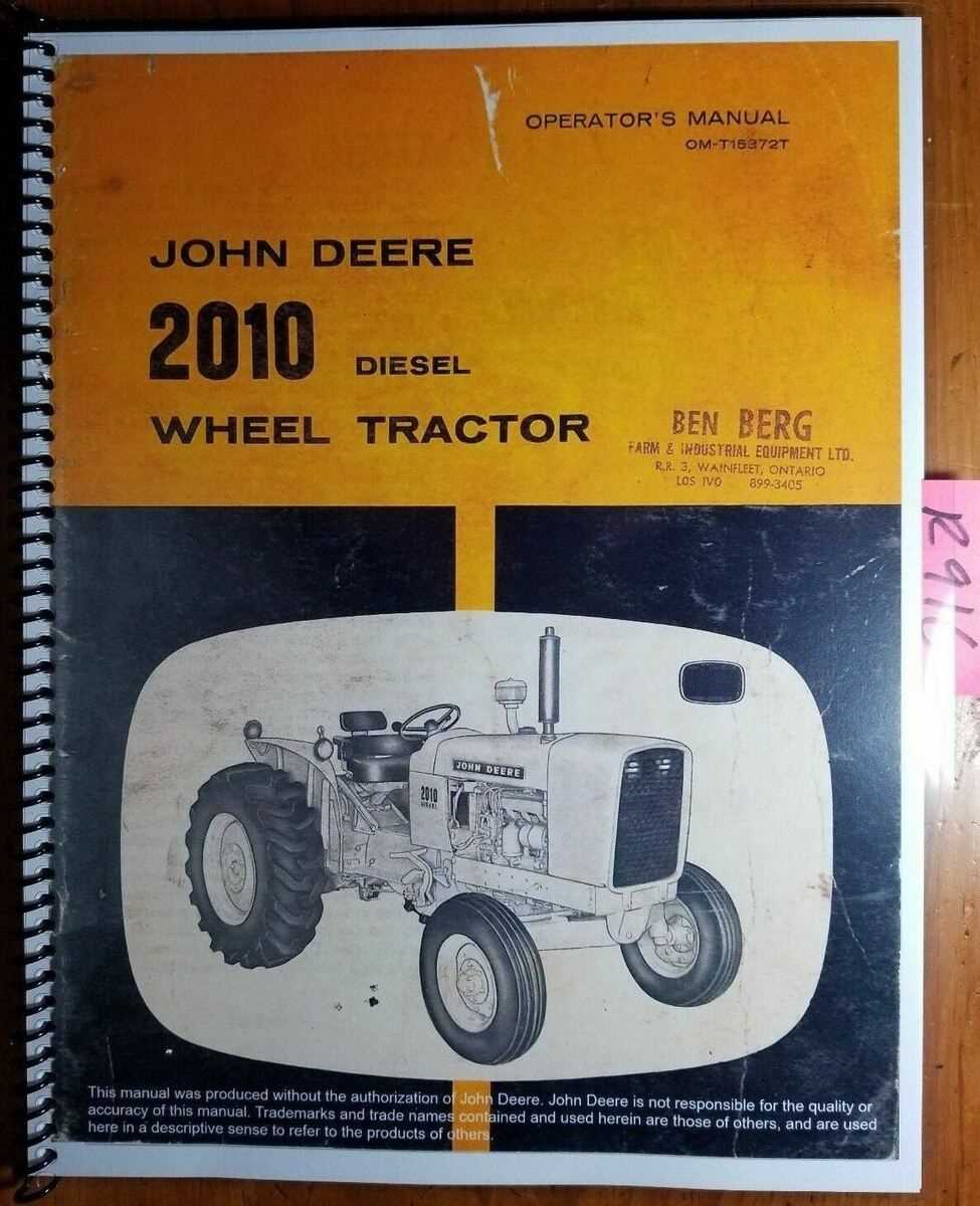 john deere 2010 repair manual