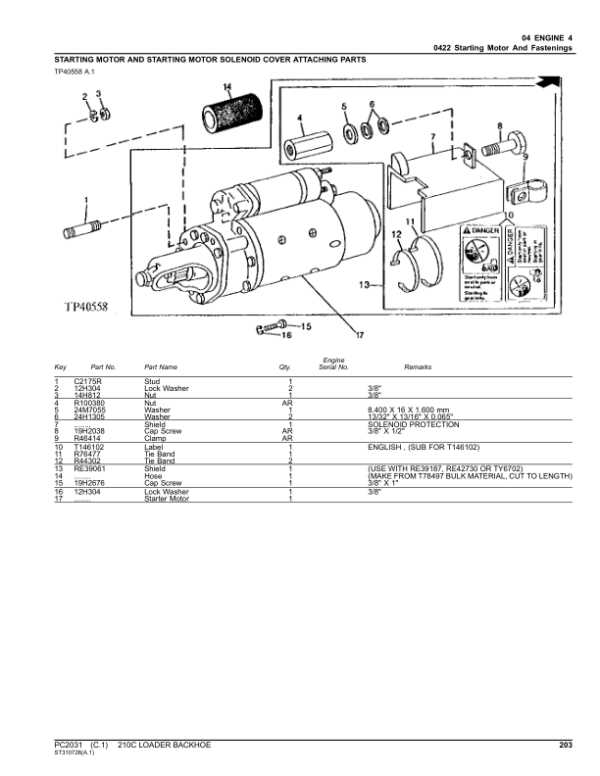 john deere 210c repair manual