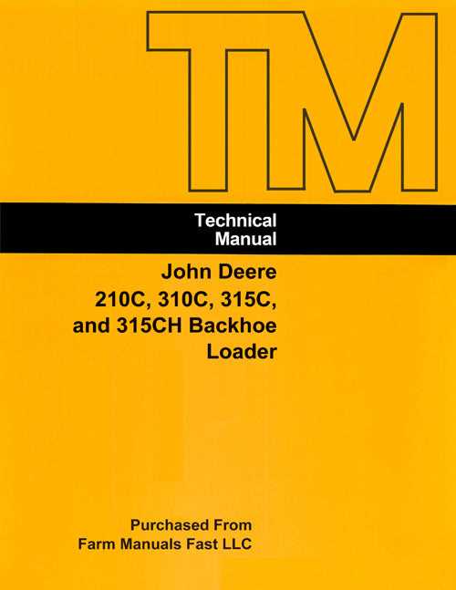 john deere 210c repair manual