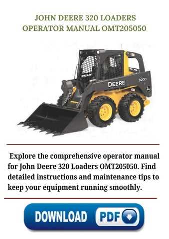 john deere 320 skid steer repair manual