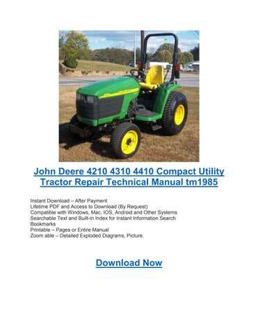 john deere 4310 repair manual