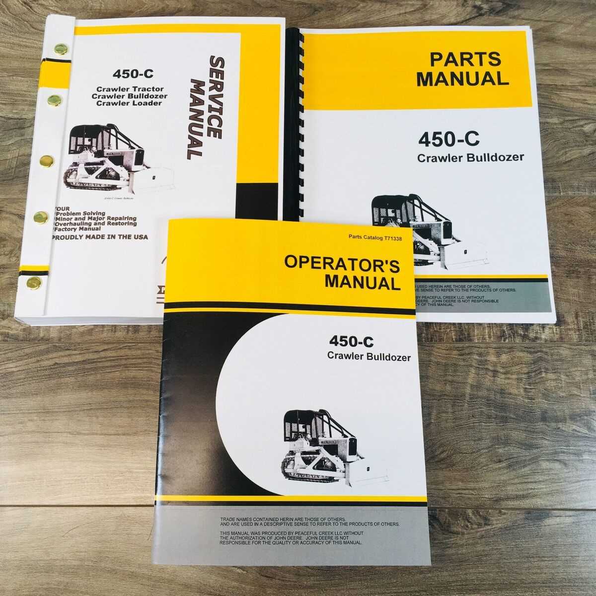 john deere 450 dozer repair manual