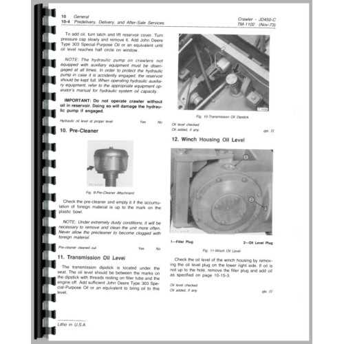 john deere 450c dozer repair manual