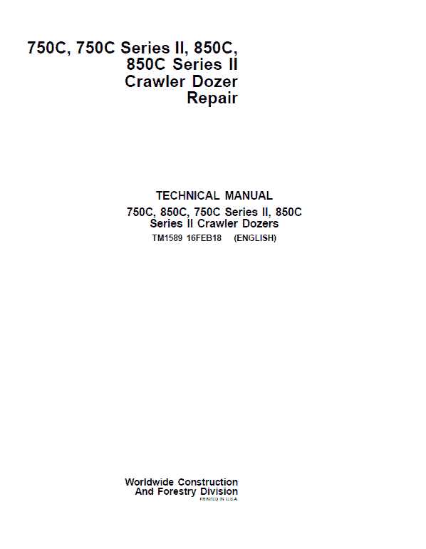 john deere 450c dozer repair manual