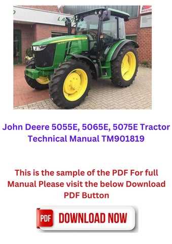 john deere 5055e repair manual