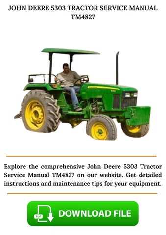 john deere 5303 repair manual