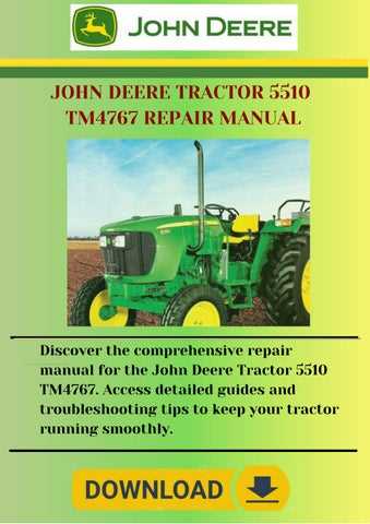 john deere 5510 repair manual