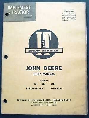 john deere 820 repair manual