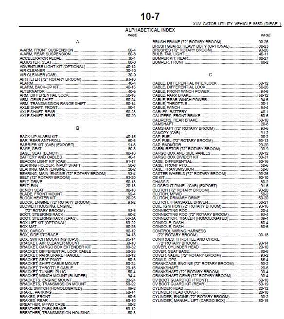 john deere gator 855d repair manual